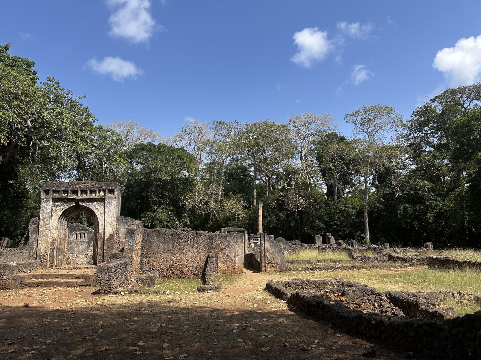 Le Rovine di Gede immerse nella vegetazione