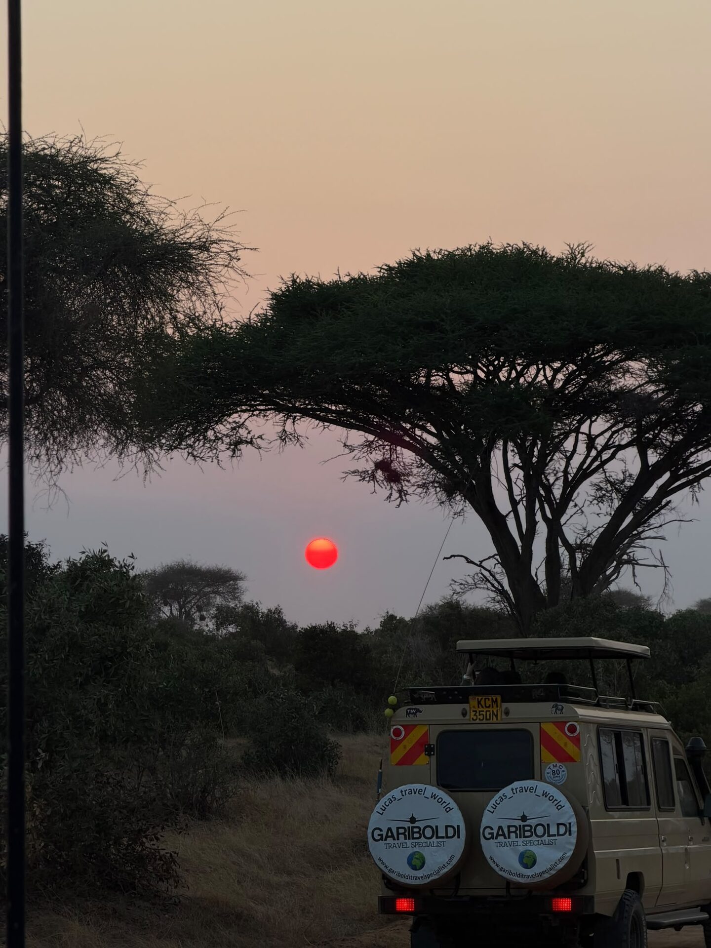 Tramonto nella savana